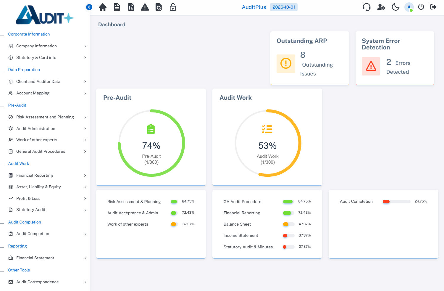 hero dashboard